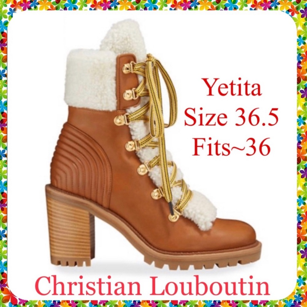 ❤️SOLDonⓂ️❤️Christian Louboutin Yetita Brown Size 36.NIB